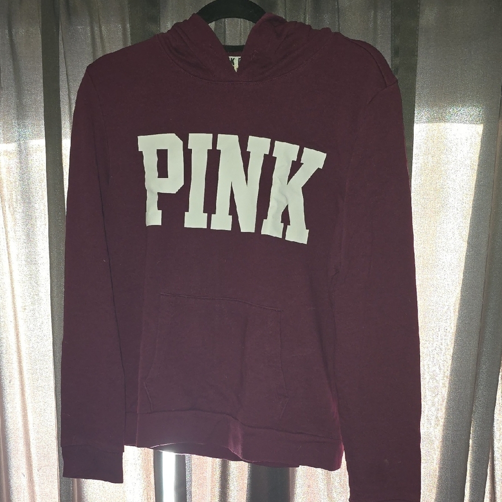 PINK Victoria's Secret Burgundy Hoodie